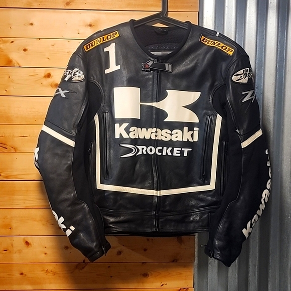 Kawasaki Joe Rocket Team, Race Jacket! Size 44 Authentic - Picture 1 of 14